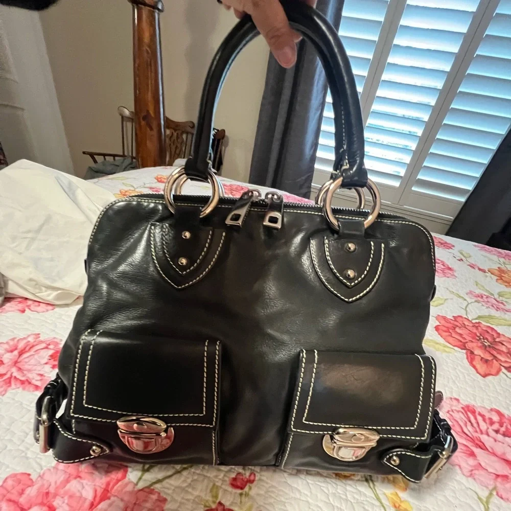 Marc Jacob’s Original Black Leather Handbag - Picture 1 of 16